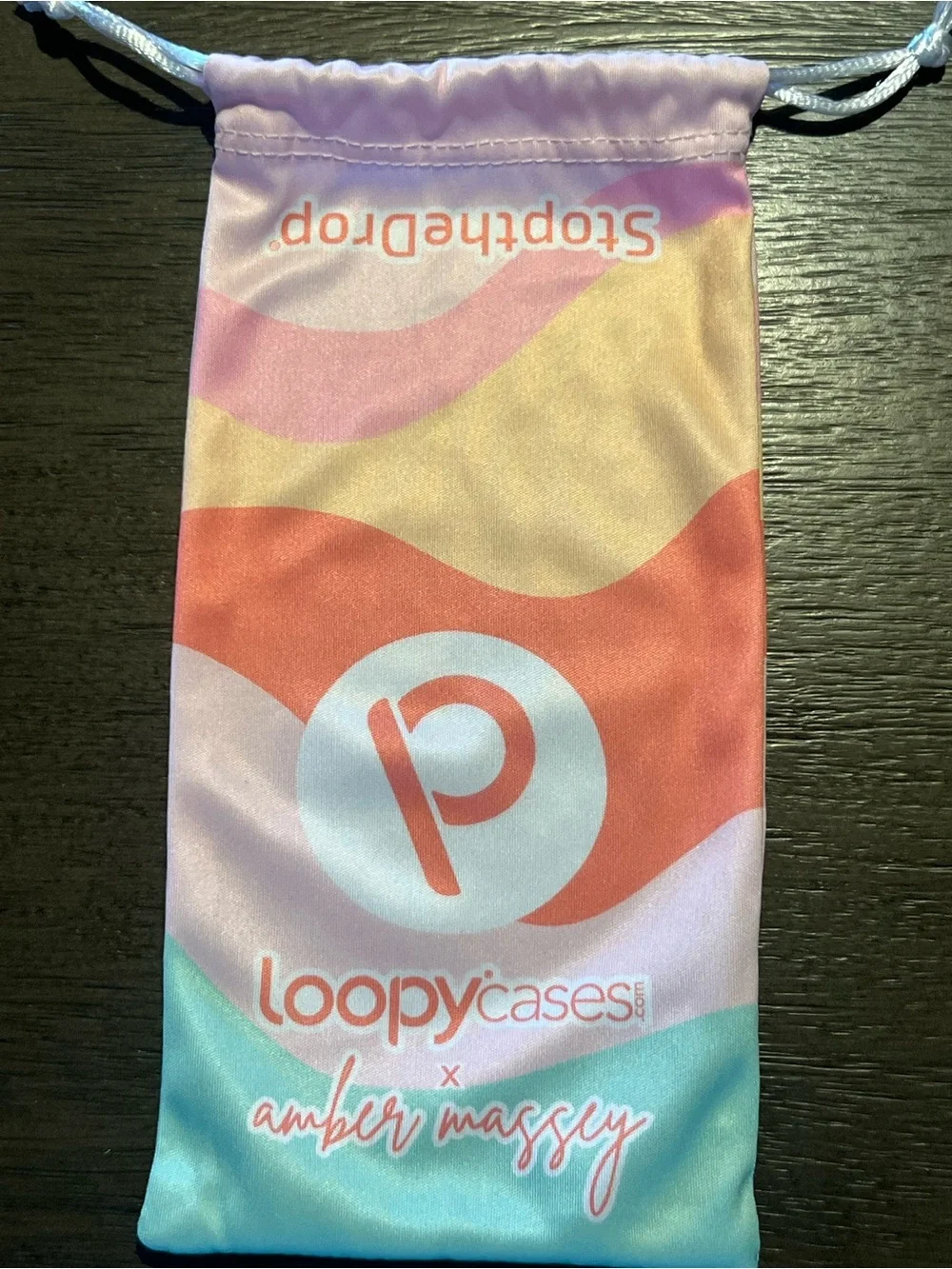 Loopy Case 13 Pro Max Multi-Color Wave Grip Phone Case - Pink & Aqua